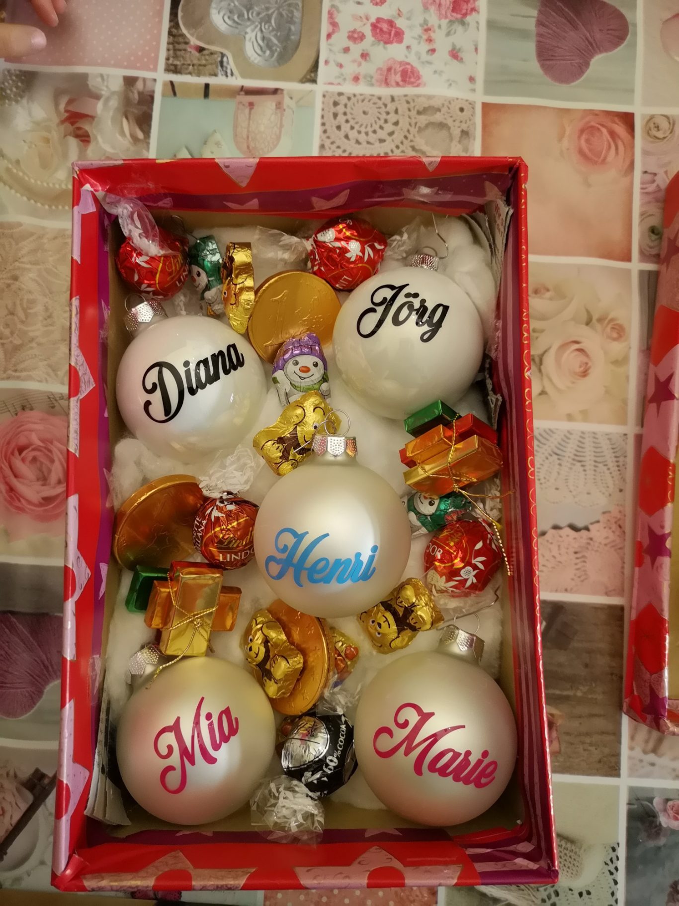 Weihnachtskugeln mit Namen