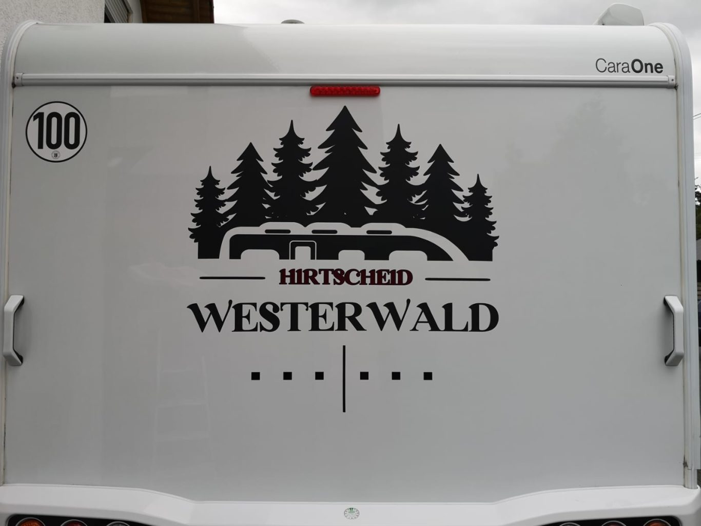 Folienplott Wohnwagen