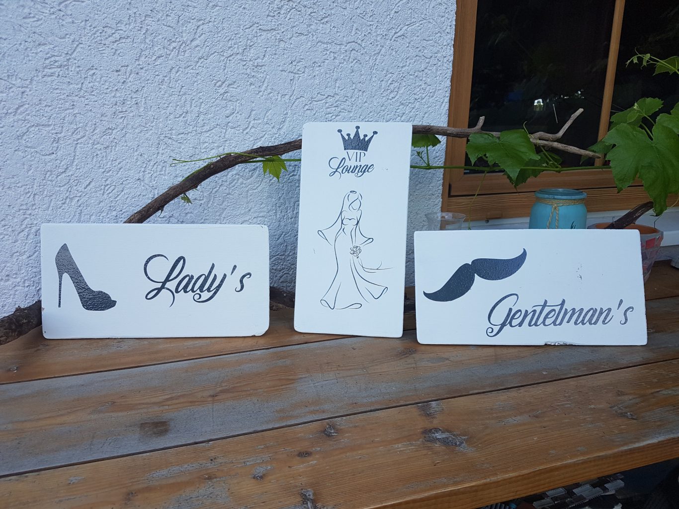 Schilder Hochzeit