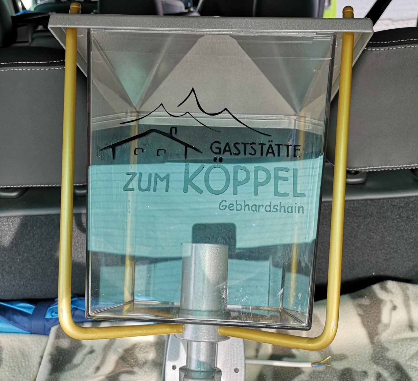 Aussenleuchte mit Folienplott