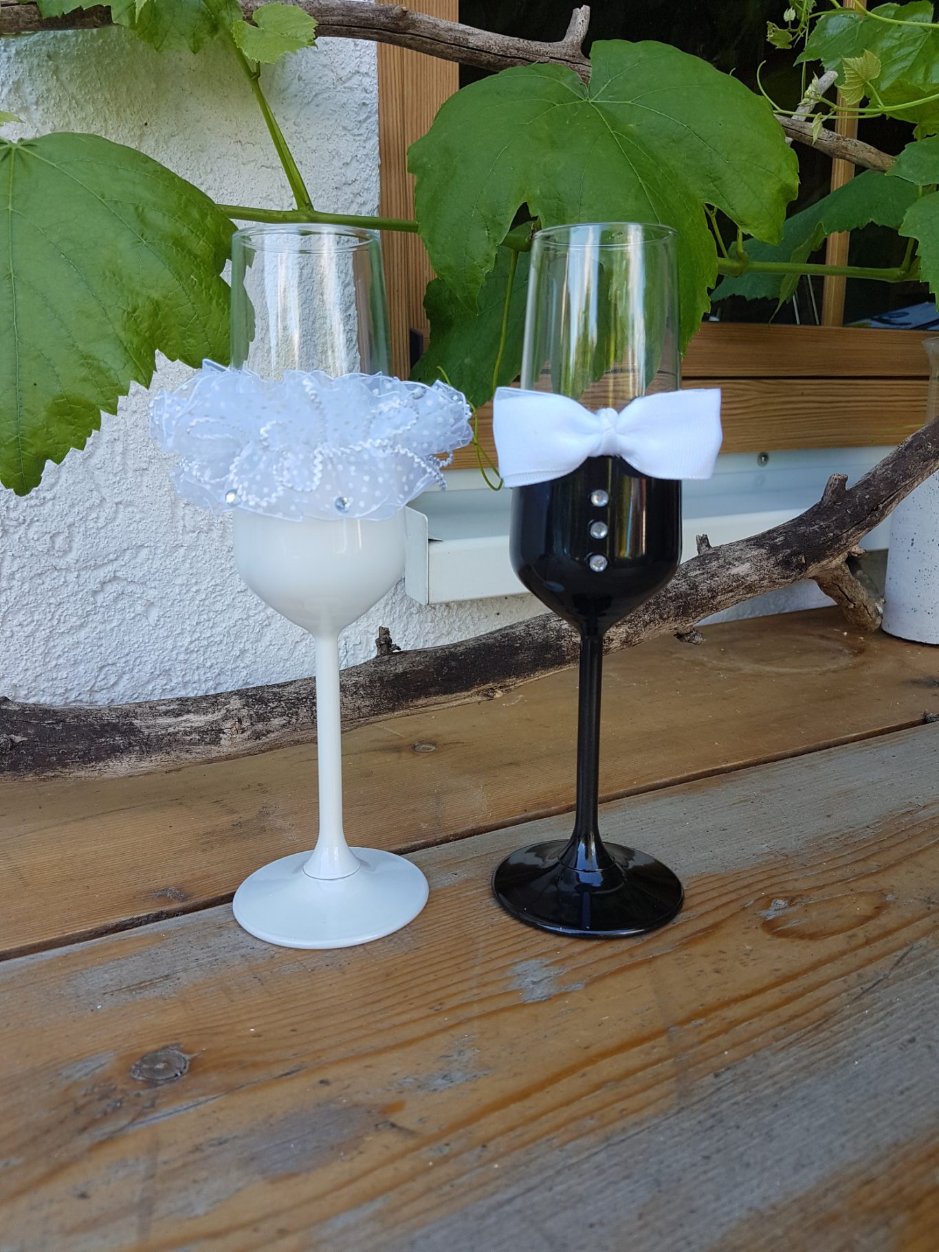 Gläser Hochzeit